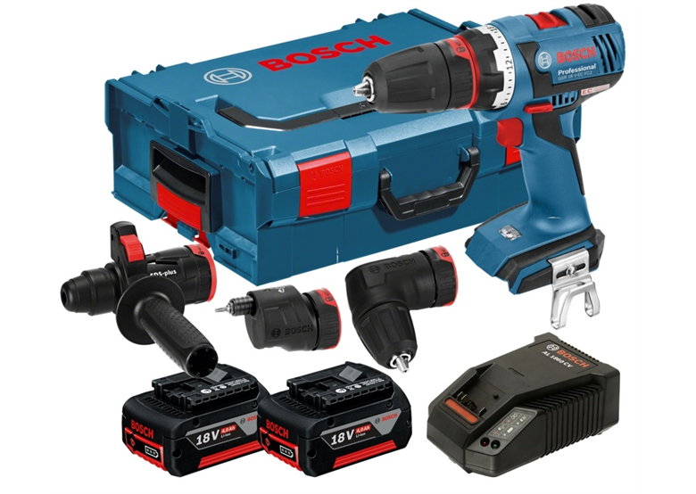 Boor-schroefmachine Bosch GSR 18 V-EC FC2 set