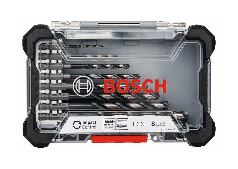 Metaalboren set 8-delig Bosch HSS Impact Control