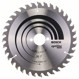 Cirkelzaagblad Optiline Wood 190x30mm T36 Bosch Opiline Wood