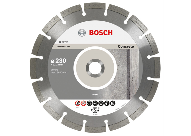 Diamantdoorslijpschijf 180x22,23x2mm Bosch Standard for Concrete