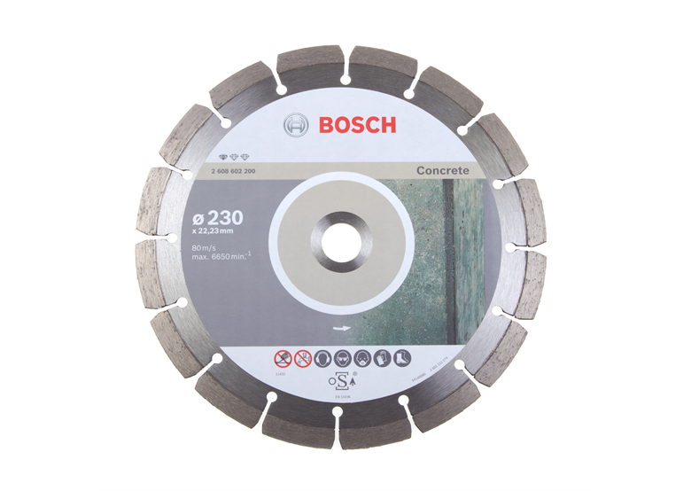 Diamantdoorslijpschijf 230mm Bosch Standard for Concrete