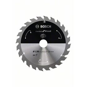Zaagblad 136x20mm, 24 Bosch Standard for Wood