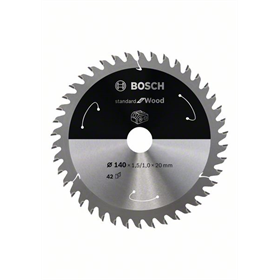 Zaagblad 140x20mm, 42 Bosch Standard for Wood
