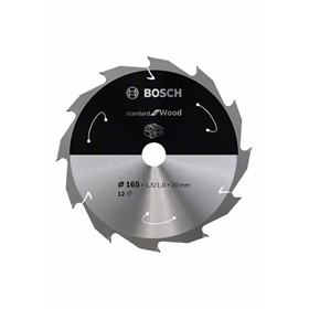 Zaagblad 165x20mm, 12 Bosch Standard for Wood