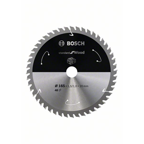 Zaagblad 165x20mm, 48 Bosch Standard for Wood