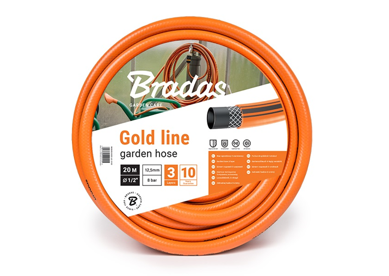 Tuinslang 1/2" 20m Bradas GOLD LINE
