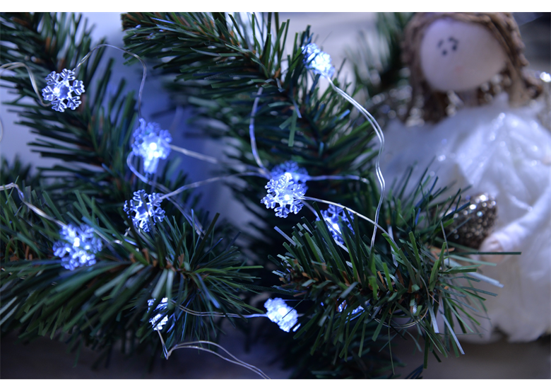 Kerstverlichting LED-lichtsnoer Sneeuwvlokken Bulinex 10-042