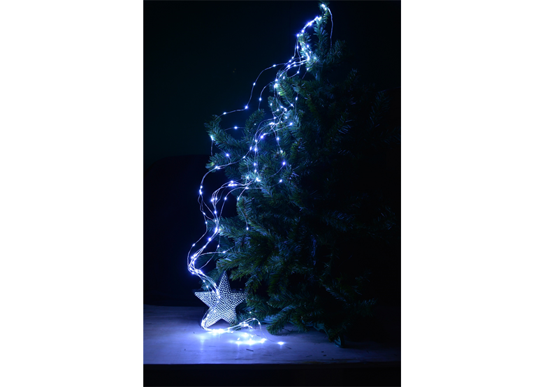 Kerstverlichting LED draad 9 bundels van 2m met FLASH Effect Bulinex 10-059