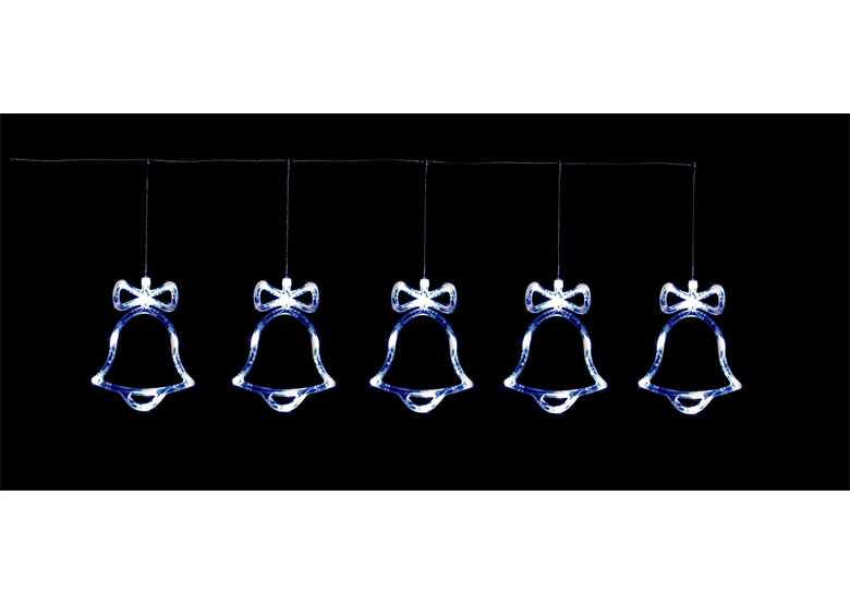 Lichtgordijn/LED Kerstverlichting / Kerstklokjes Bulinex 21-642