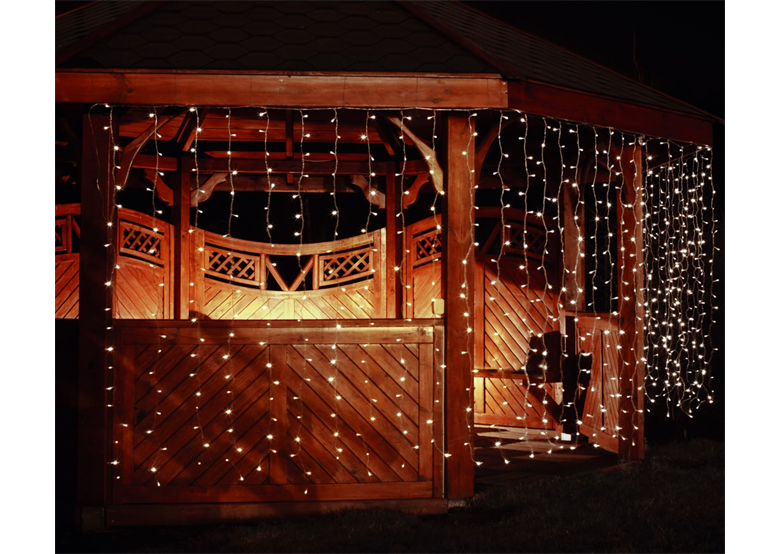 Kerstverlichting voor buiten gordijn 400 x witte LED 3 mtr Bulinex 50-902