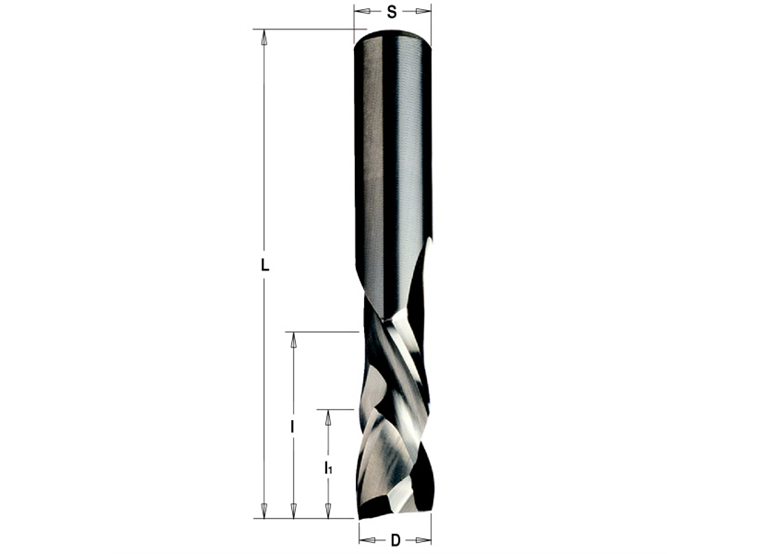 Spiraalfrees  D=8, I=32, I1=7, L=80, S=8 Cmt 190.080.11