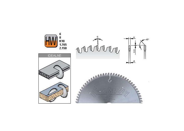 Zaagblad voor aluminium Cmt 296.190.64M