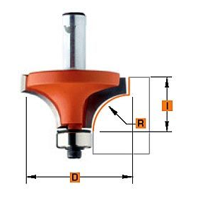 Frees rond met kogellager R 2 6 mm Cmt 938.167.11