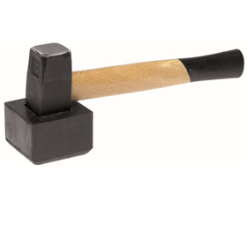 Straathamer 1,5 kg met rubberen kap  Dedra 13M15