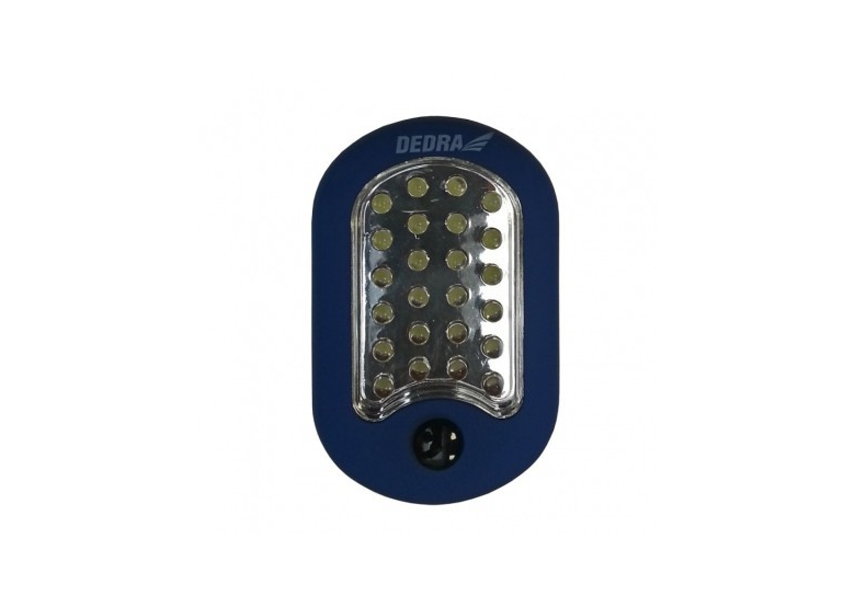 Ovale LED-zaklamp 24 + 3 met batterijen Dedra DEDL1001