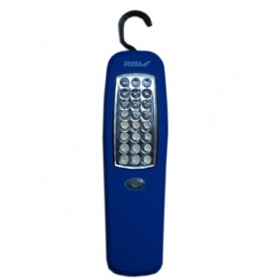 Langwerpige LED-zaklamp met 24 LED's en batterijen Dedra DEDL1002