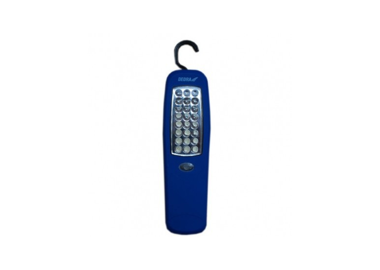 Langwerpige LED-zaklamp met 24 LED's en batterijen Dedra DEDL1002