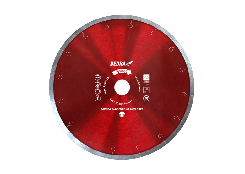 Diamantschijf HRD GRES 180x25,4 mm Dedra H1064E