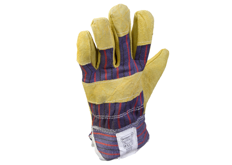 Werkhandschoenen gemaakt van splitleer, maat 10, beige DeltaPlus Venitex DC103