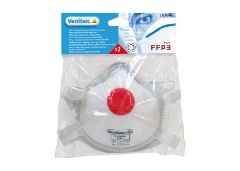 Stofmasker met filter FFP3 3 stuks DeltaPlus Venitex M2FP3V
