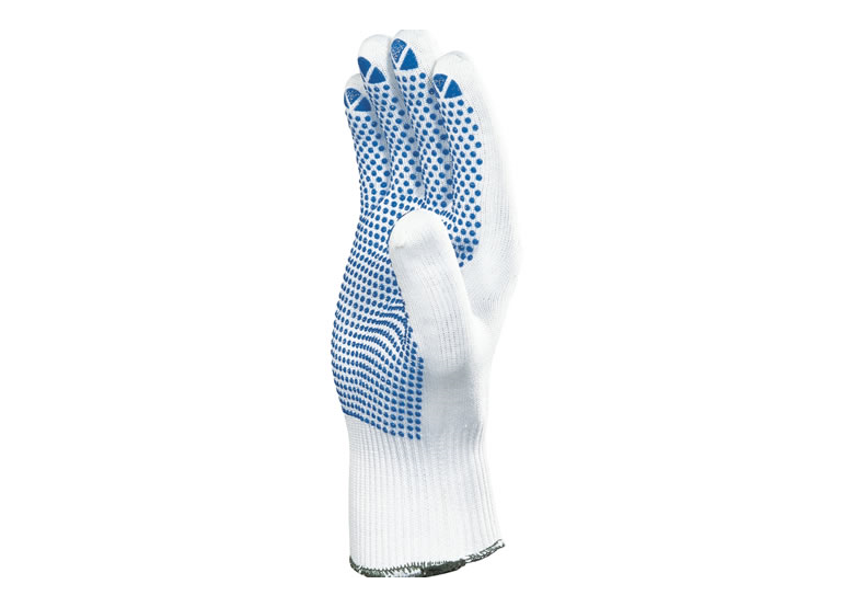 Werkhandschoenen, gemaakt van polyamide, gevlekt met PVC, maat 9 wit DeltaPlus Venitex PM160