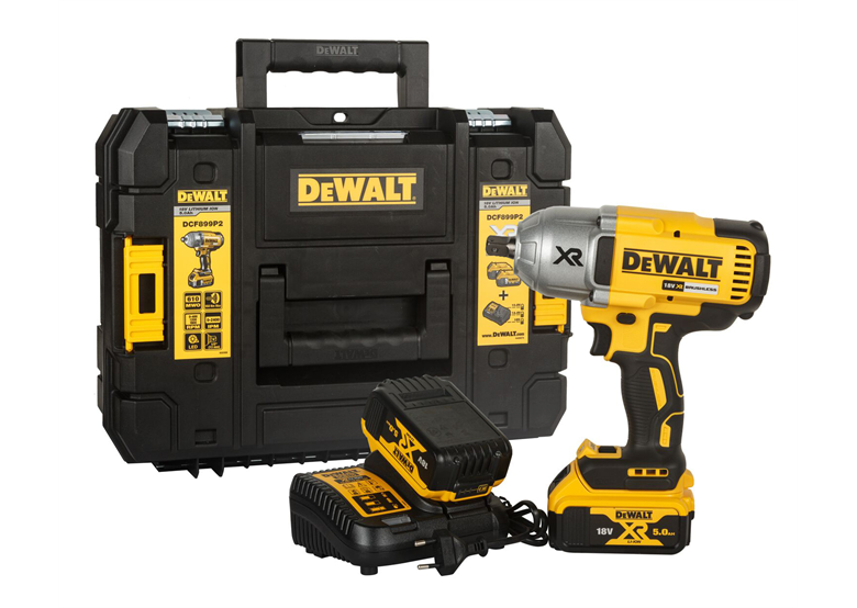 Slagmoersleutel DeWalt 18V XR DCF899P2 2x5.0Ah