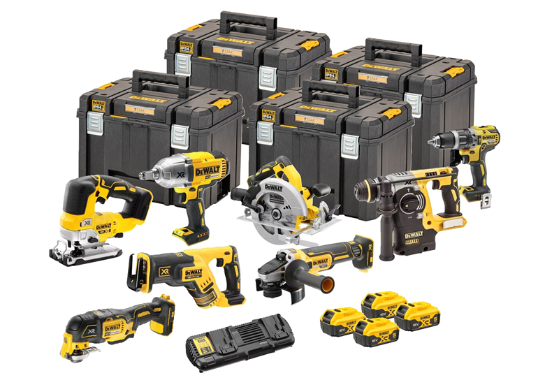 Gereedschap Set 18V DeWalt DCK865P4T 4x5.0Ah