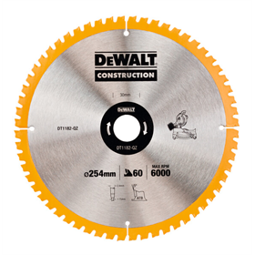 Zaagblad voor stationaire zaag 254 x 60T DeWalt DT1182