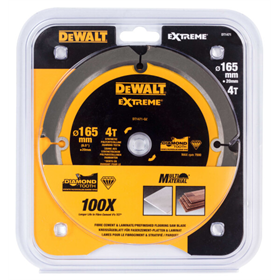 Zaagblad EXTREME laminaat/vezelcement 165x20mm DeWalt DT1471