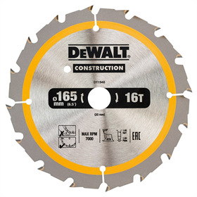 Cirkelzaagblad 184 x 20mm 16T DeWalt DT1948-QZ