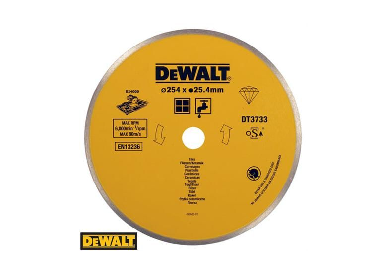 Zaagblad voor keramiek DT3733 250mm DeWalt DT3733