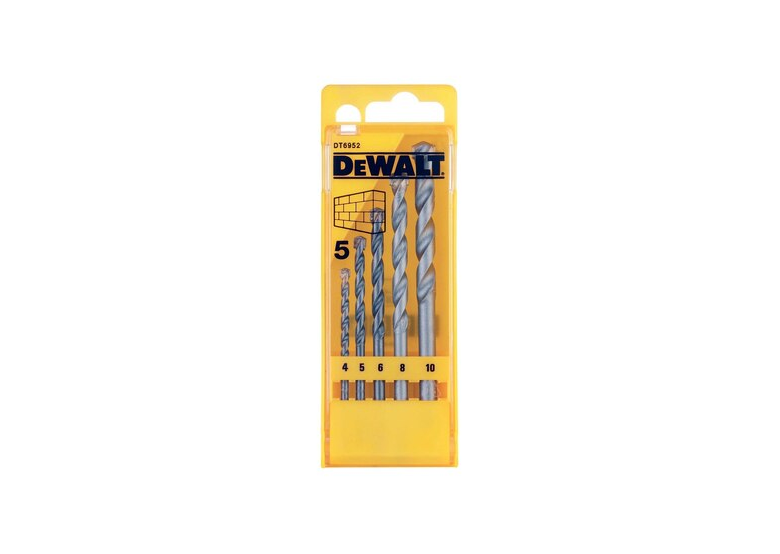 Set van 5 betonboren: 4,5,6,8,10mm DeWalt DT6952