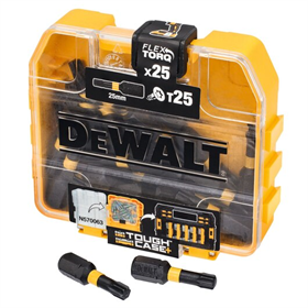 Schroevendraaierbits T25 25mm Torsion Tic Tac DeWalt DT70558T