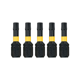 Extreme Impact schroefbits 25 mm T25 Torx, 5st. DeWalt DT7382T