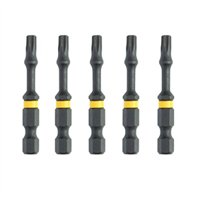Schroevendraaier bits EXTREME IMPACT Torsie T15/50mm, 5 st. DeWalt DT7394T