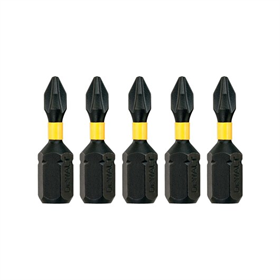 Schroevendraaier bits EXTREME IMPACT Torsion PH1/25mm, 5st. DeWalt DT7993T