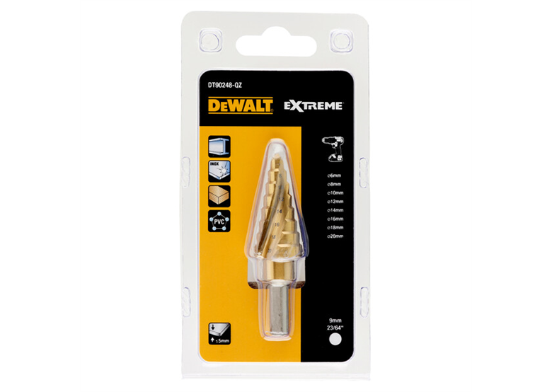 Metaal trappenboor EXTREME  6-20mm DeWalt DT90248