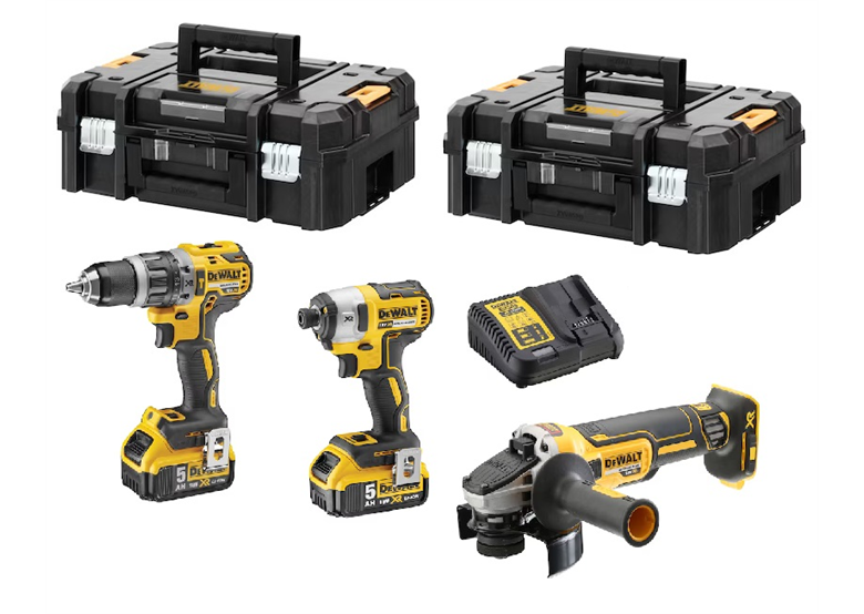 Gereedschap Set 18V DeWalt XR DCK384P2T 2x5.0Ah