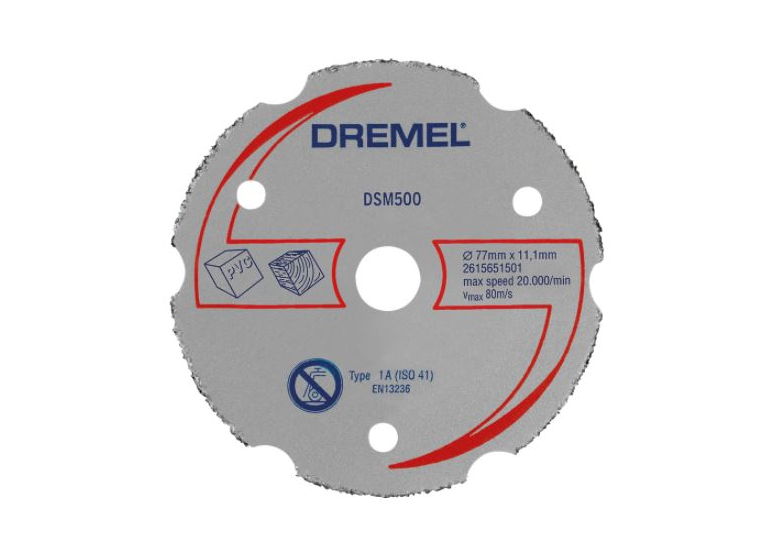 Carbide-snijschijf voor metselwerk 77x11,1mm Dremel DSM500