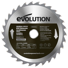 210 mm getande zaag Evolution EVO-210-30-D
