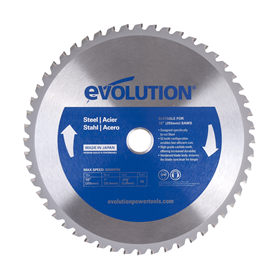 Zaagblad TCT voor het zagen van staal 255x25.4mm Z52 Evolution EVO-255-52-S