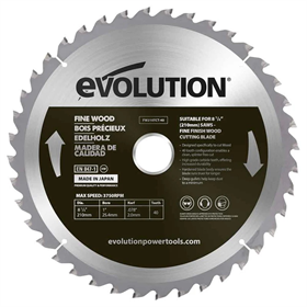 210 mm getande zaag Evolution EVO-FW210TCT-40