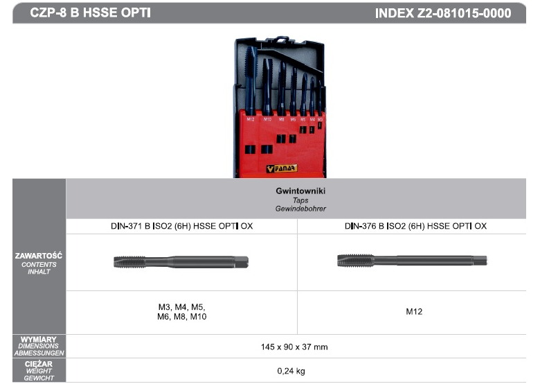 Machinetappen set Fanar 212894
