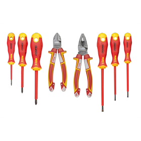 Set schroevendraaiers, tangen en combinatietangen 8-delig Felo Ergonic