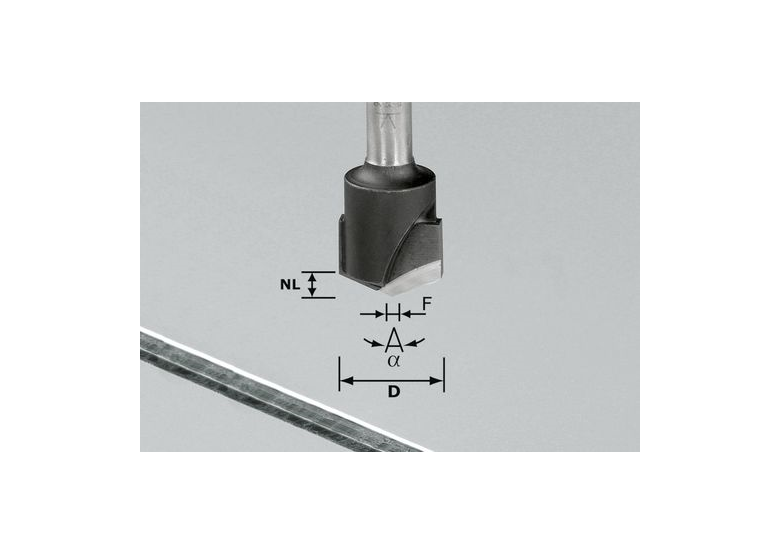 Frees voor aluminium 135° Festool 491443