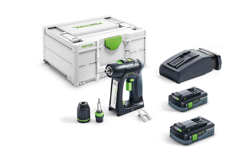 Boor-schroefmachine Festool C 18 HPC4,0 I-Plus