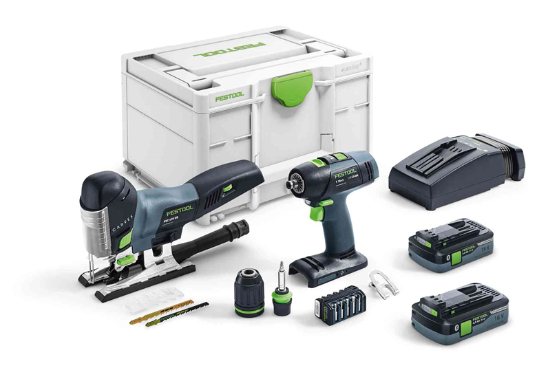 Gereedschap Set 18V Festool T 18+3/PSC 420 HPC I-Set 2x4.0Ah