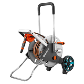 Slanghaspel 1/2” 25m met sproeier Gardena CleverRoll M Easy Metal
