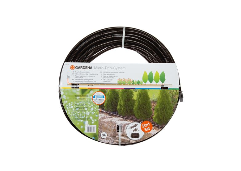 Druppelslang bovengronds 13 mm, 50 m Gardena Micro-Drip-System