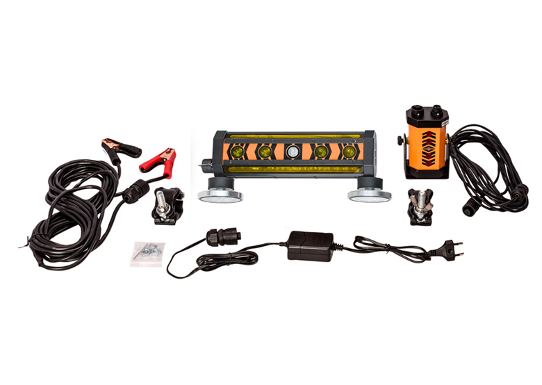 Rode en groene lichtdetector met repeater voor bouwmachines Geo-Fennel FMR 700-M/C SET
